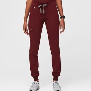 Women Figs Zamora Jogger Scrub Pants Size XXL maroon